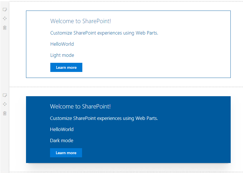 Adding Dark Light Mode To SPFx Web Part