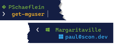 Displaying the Connected Account for Microsoft Graph on the Terminal prompt