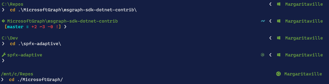 Displaying the Connected Account for Microsoft Graph on the Terminal prompt